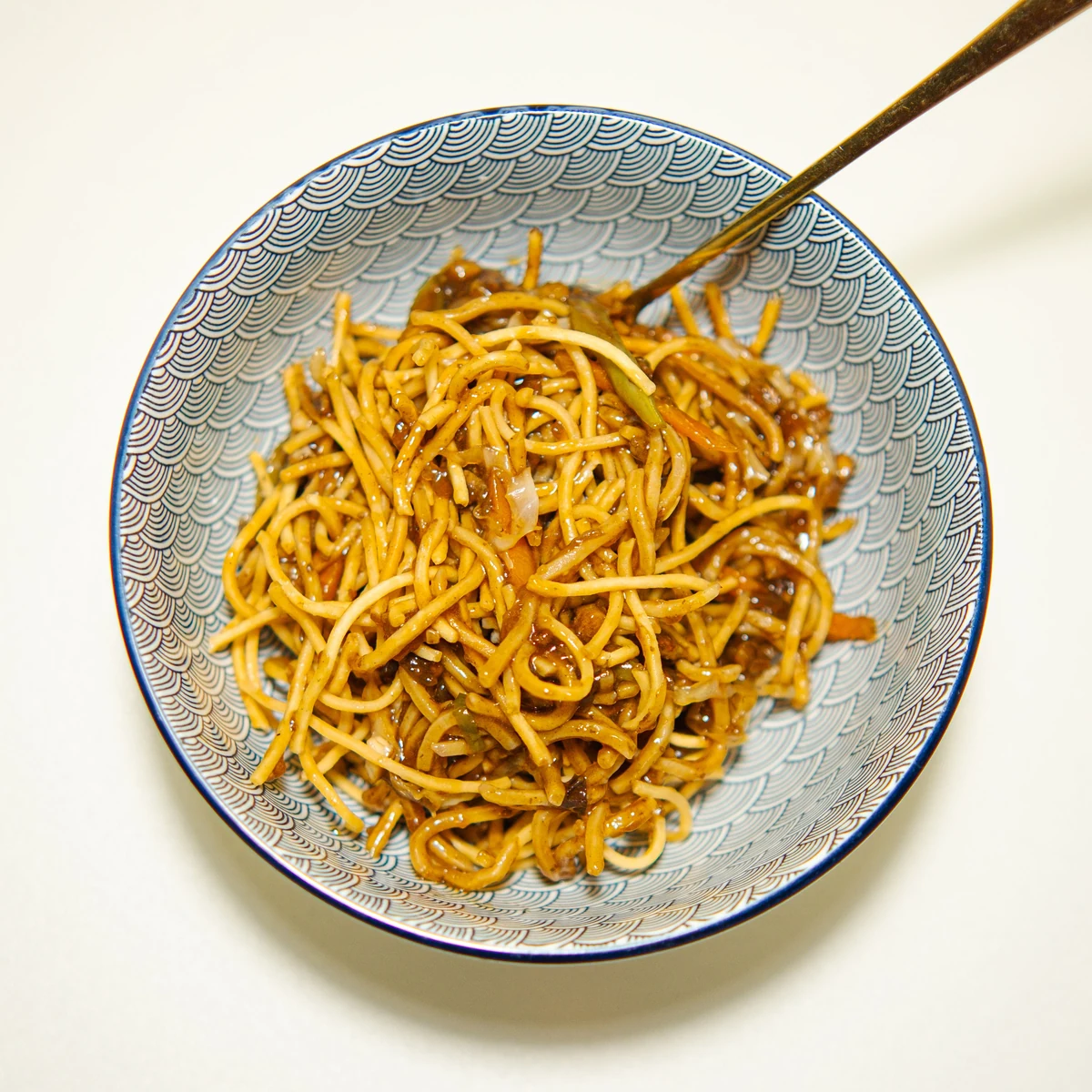 Delicious Chinese Noodles in Elegant Bowl